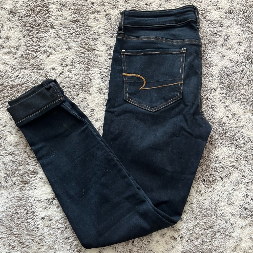American Eagle Outfitters Dark Blue Skinny Jeans